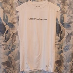 Under Armour White Athletic Tank Top